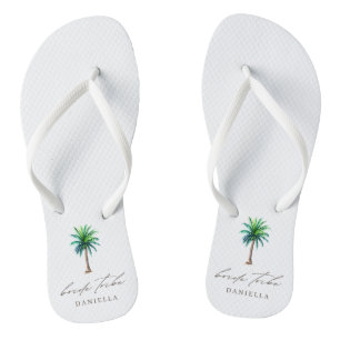 Modern Palm Bachelorette Teenslippers