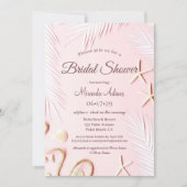 Modern Palm Beach Zeester Vrijgezellenfeest Kaart (Voorkant)