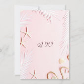 Modern Palm Beach Zeester Vrijgezellenfeest Kaart (Achterkant)