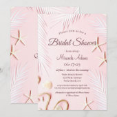 Modern Palm Beach Zeester Vrijgezellenfeest Kaart (Voorkant / Achterkant)