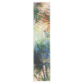 Modern palm laat tropisch abstract design korte tafelloper (Voorkant)