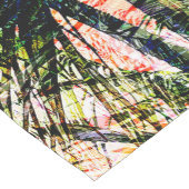 Modern palm laat tropisch abstract design korte tafelloper (Hoek)