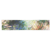 Modern palm laat tropisch abstract design korte tafelloper (Horizontaal)