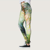 Modern palm laat tropisch abstract design leggings (Links)