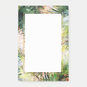 Modern palm laat tropisch abstract design post-it® notes (Voorkant)