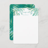 MODERN PALM LEAF LOGO botanische levensvormen groe (Voorkant / Achterkant)