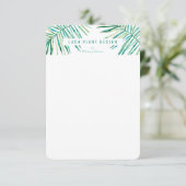 MODERN PALM LEAF LOGO botanische levensvormen groe (Staand voorkant)