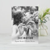 Modern Palm Leaves Gewoon gehuwd koninklijk feest Kaart (Staand voorkant)