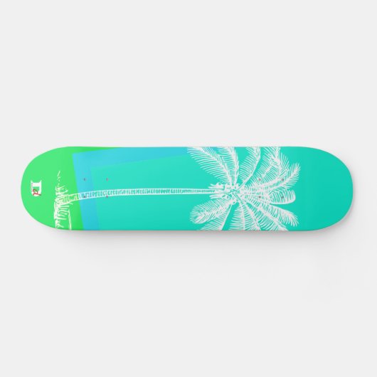 Modern Palm Silhouette d Brand Skateboard (Horizontaal)