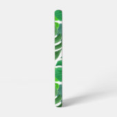 Modern palmblad patroon monogram samsung galaxy hoesje (Linkerkant)