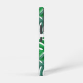 Modern palmblad patroon monogram samsung galaxy hoesje (Rechterkant)