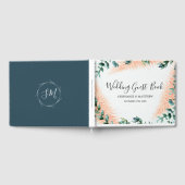 Modern Pampas Foliage Groen Waterverf Bruiloft Gastenboek (Volledig)