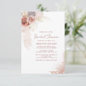 Modern Pampas Gras Vrijgezellenfeest Budget Innodi Kaart (Staand voorkant)