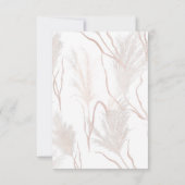 Modern Pampas Gras Vrijgezellenfeest Budget Innodi Kaart (Achterkant)