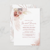 Modern Pampas Gras Vrijgezellenfeest Budget Innodi Kaart (Voorkant / Achterkant)