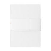 Modern Pampas Grass Boho Terracotta Wedding Uitnodigingen Wikkel (Achterkant Voorbeeld)