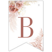 Modern Pampas Grass Tan Vrijgezellenfeest Vlaggetjes (Tweede vlag)