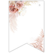 Modern Pampas Grass Tan Vrijgezellenfeest Vlaggetjes (Eerste vlag)