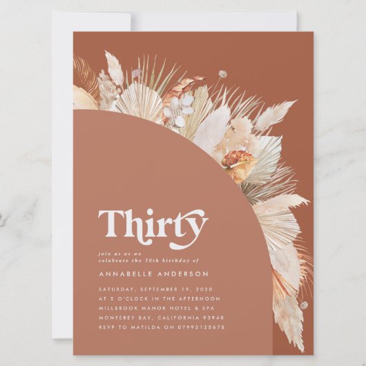 Modern pampas grass terracotta 30 foto's (Voorkant)