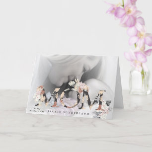 Modern Pampas MOM bloemen Moederdag Kaart