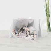 Modern Pampas MOM bloemen Moederdag Kaart (Voorkant)