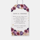 Modern Pampas & Paarse Figs Beauty Lijst Cadeaulabel