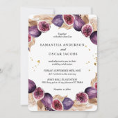 Modern Pampas & Paarse Figs Beauty Lijst Kaart (Voorkant)