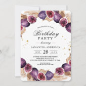 Modern Pampas & Paarse Figs Beauty Lijst Kaart (Voorkant)