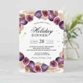 Modern Pampas & Paarse Figs Beauty Lijst Kaart (Staand voorkant)