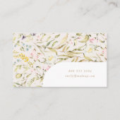 Modern Pampas Spring Wildbloemen Floral Corporate Visitekaartje (Achterkant)