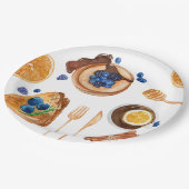 Modern Pancakes Kitchen Beauty Breakfast Papieren Bordje (Gekanteld)