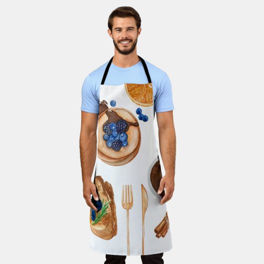 Modern Pancakes Kitchen Beauty Breakfast Schort (Gedragen)