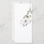 Modern Pansy Wedding Programma (Achterkant)