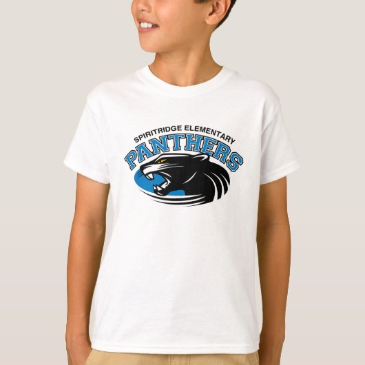 Modern Panther-T-shirt (wit) T-shirt (Voorkant)