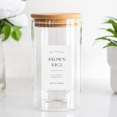 Modern pantry voedsellabel voedselcontainer etiket