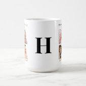 Modern PAPA Gezegde 8 Foto collage Koffiemok (Center)