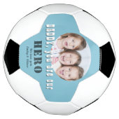 Modern papa je bent onze Hero Foto Vader Dag Voetbal (Gedraaid)