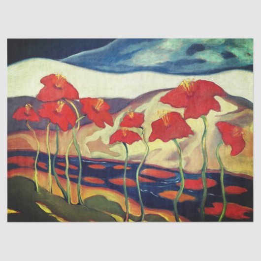 Modern papaver tissuepapier (Voorkant)