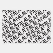 Modern papier voor zwarte en witte kerst inpakpapier vel (Voorkant 3)