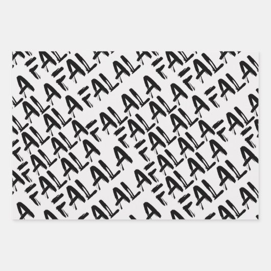 Modern papier voor zwarte en witte kerst inpakpapier vel (Voorkant 3)