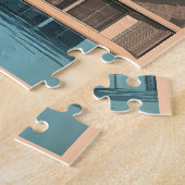 Modern paradijs uit het midden van de eeuw: Palm S Legpuzzel (Zijkant)