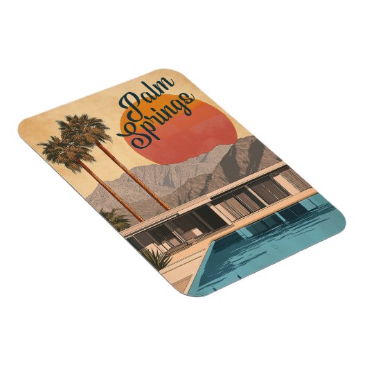 Modern paradijs uit het midden van de eeuw: Palm S Magneet (Rechterzijde)
