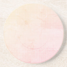 Modern Paradise Peach Pastel Sandstone Onderzetter
