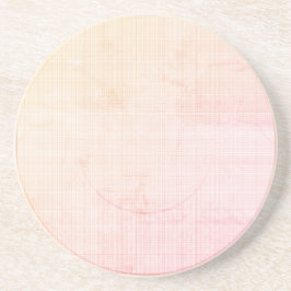 Modern Paradise Peach Pastel Sandstone Onderzetter