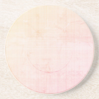 Modern Paradise Peach Pastel Sandstone Onderzetter