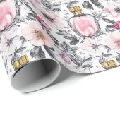 Modern  parfum floral design cadeaupapier (Rol Hoek)