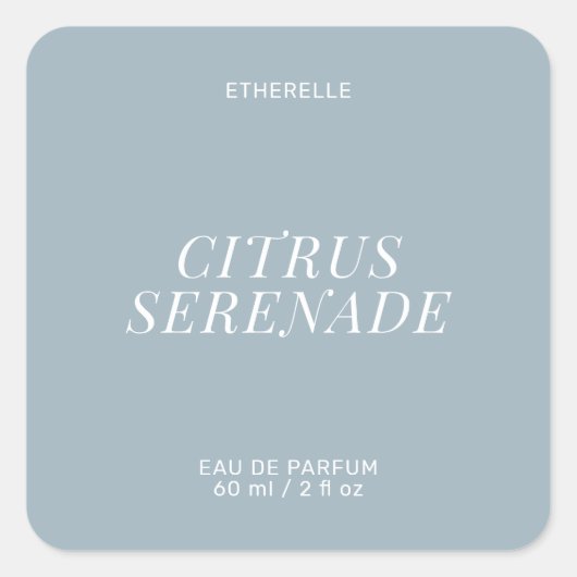 Modern parfumlabel elegant product sticker (Voorkant)