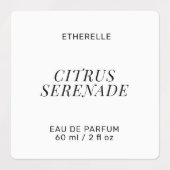 Modern parfumlabel elegant product sticker (Design 2)