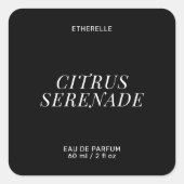 Modern parfumlabel elegant product sticker (Voorkant)