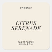 Modern parfumlabel elegant product sticker (Voorkant)